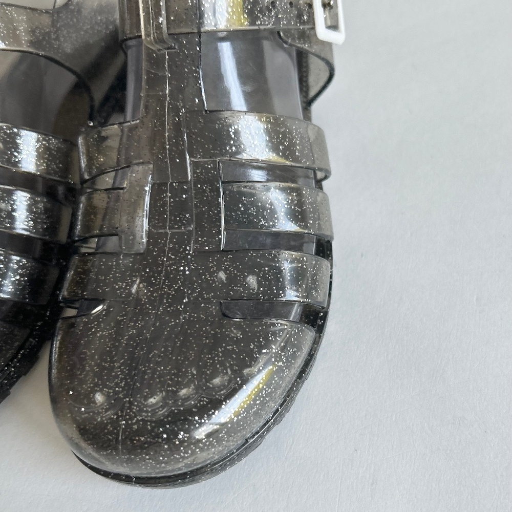 Unbranded Transparent Silver Jelly Ankle Strap Sandals size 6 - Picture 6 of 14